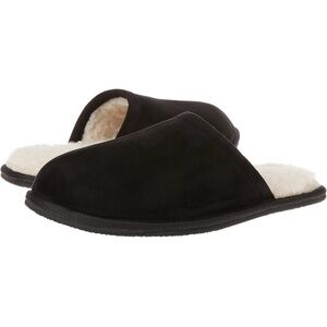 Amazon Essentials Black Slippers with Cream Lining